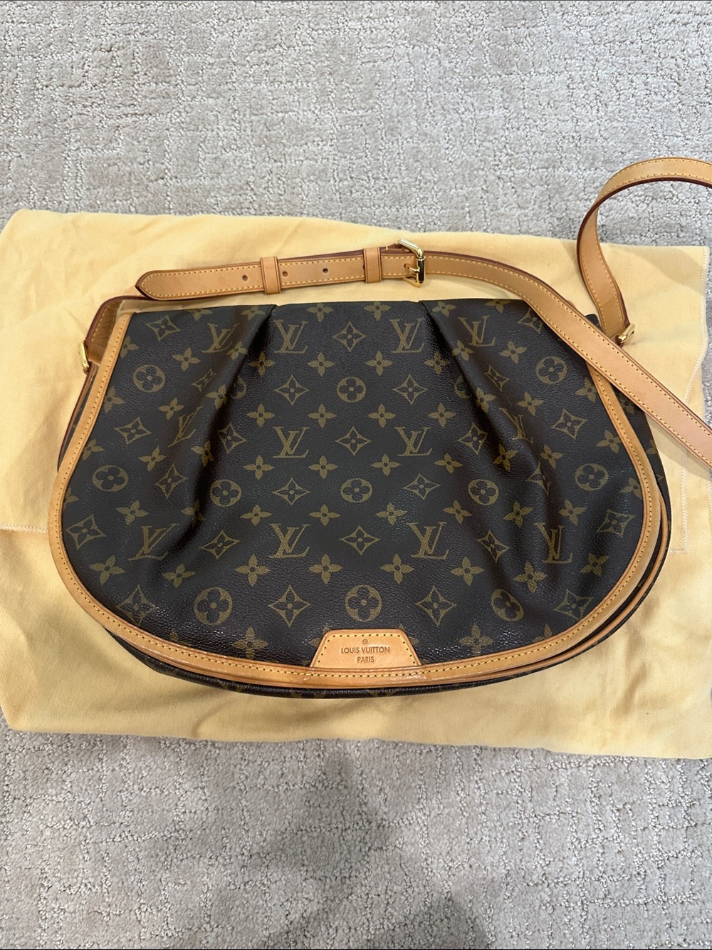 Louis Vuitton Monogram Pleated Menilmontant PM